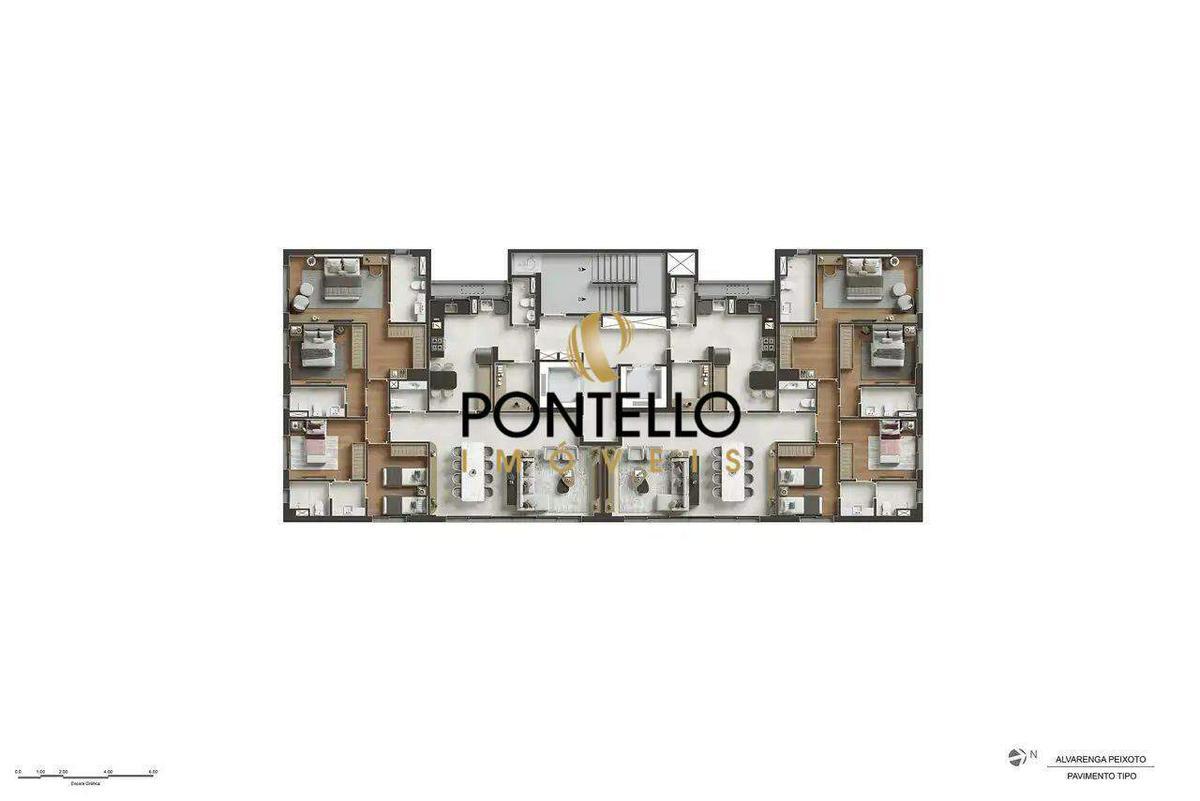 Apartamento, Santo Agostinho, 4 Quartos, 2 Vagas, 2 Suítes