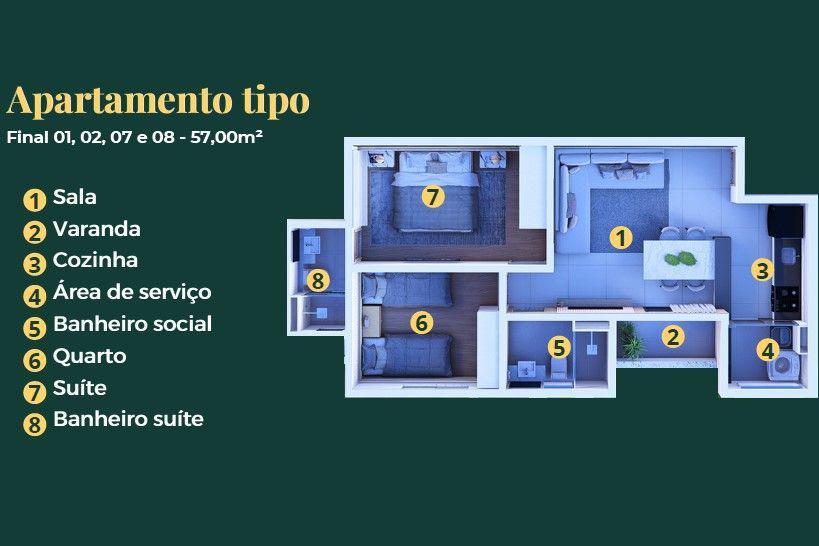 Apartamento, Castelo, 2 Quartos, 2 Vagas, 1 Suíte