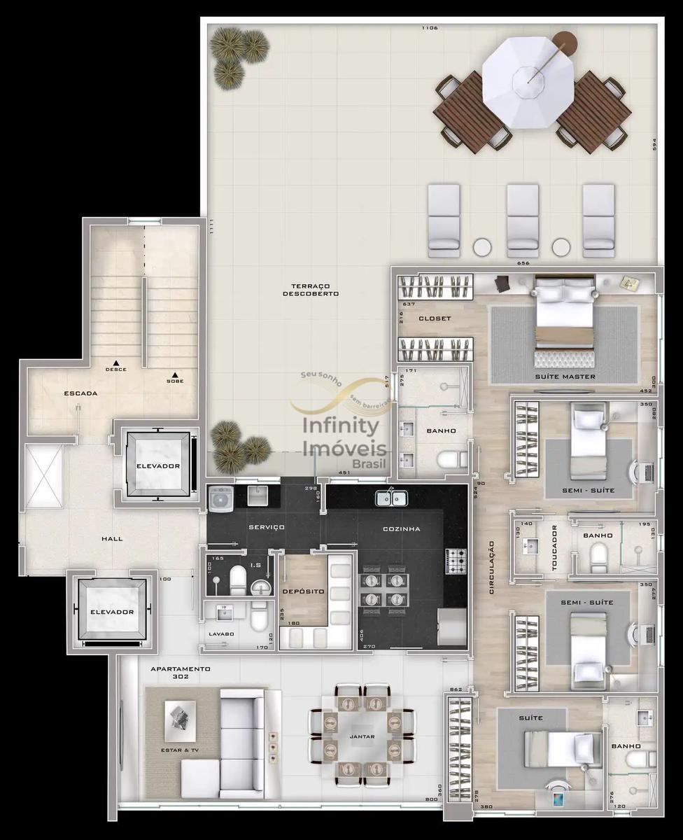 Apartamento, Cidade Nova, 4 Quartos