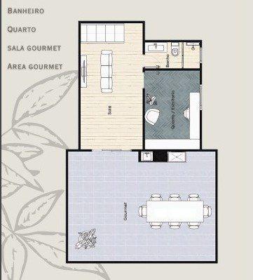 Cobertura, Santa Cruz, 4 Quartos, 2 Vagas, 1 Suíte