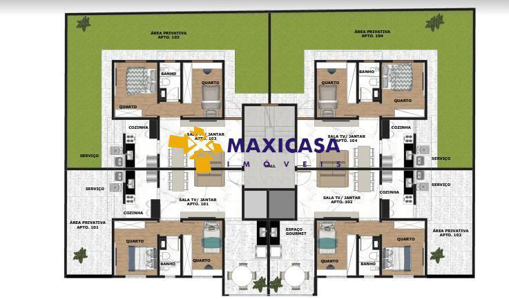 Apartamento, Rio Branco, 2 Quartos, 0 Vaga