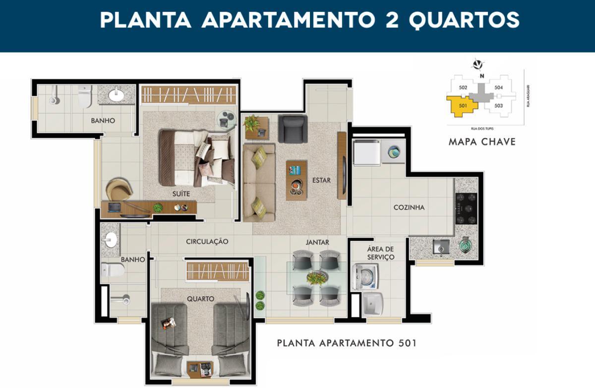 Apartamento, Barro Preto, 1 Quarto, 1 Vaga, 1 Suíte