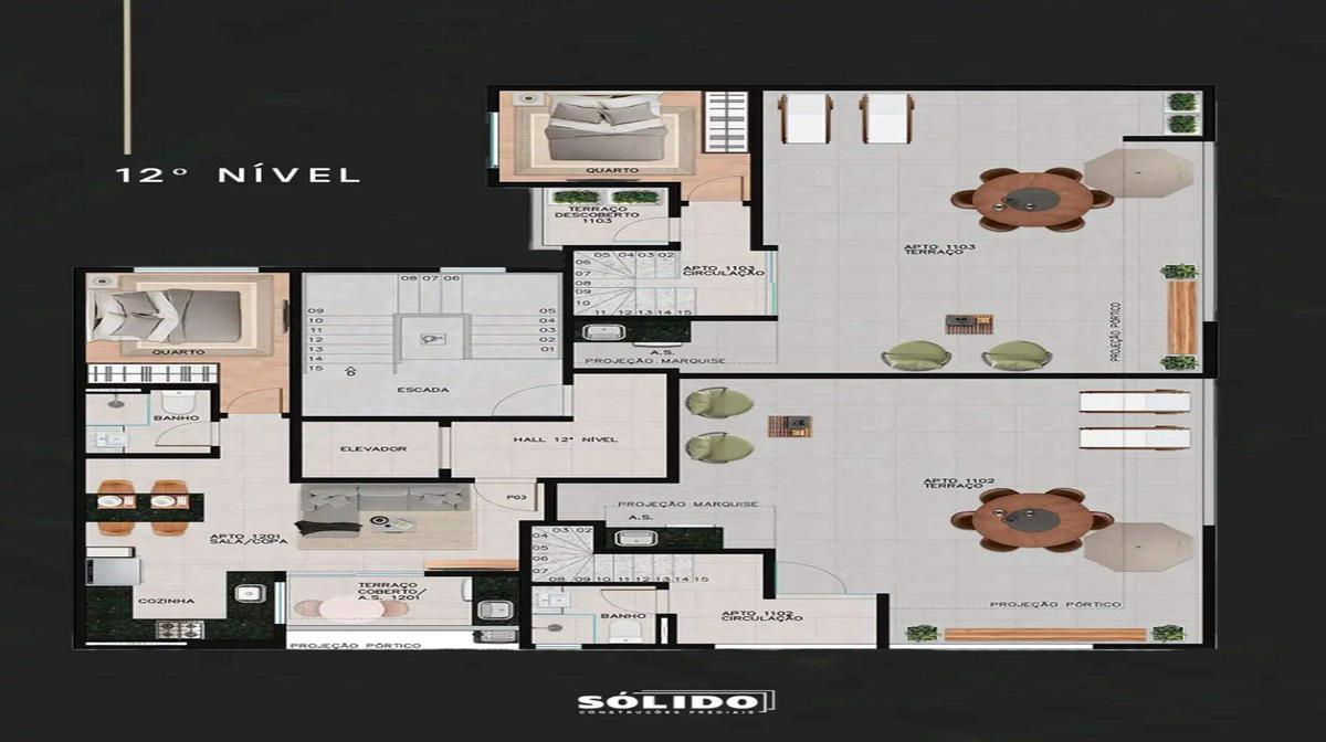 Apartamento, Lourdes, 2 Quartos, 1 Vaga, 2 Suítes