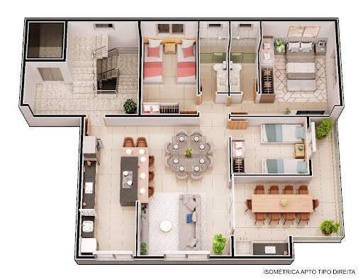 Apartamento, Bom Retiro, 3 Quartos, 2 Vagas, 1 Suíte