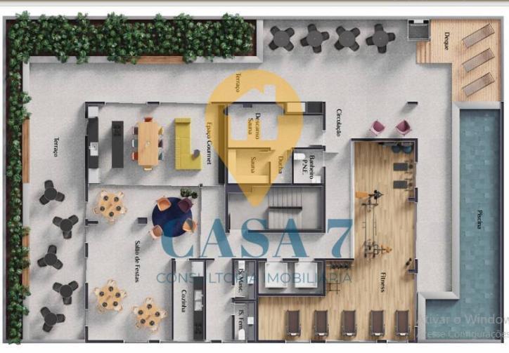 Apartamento, Lourdes, 2 Quartos, 0 Vaga, 2 Suítes