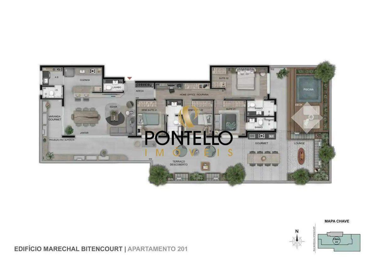 Apartamento, Gutierrez, 4 Quartos, 3 Vagas, 2 Suítes