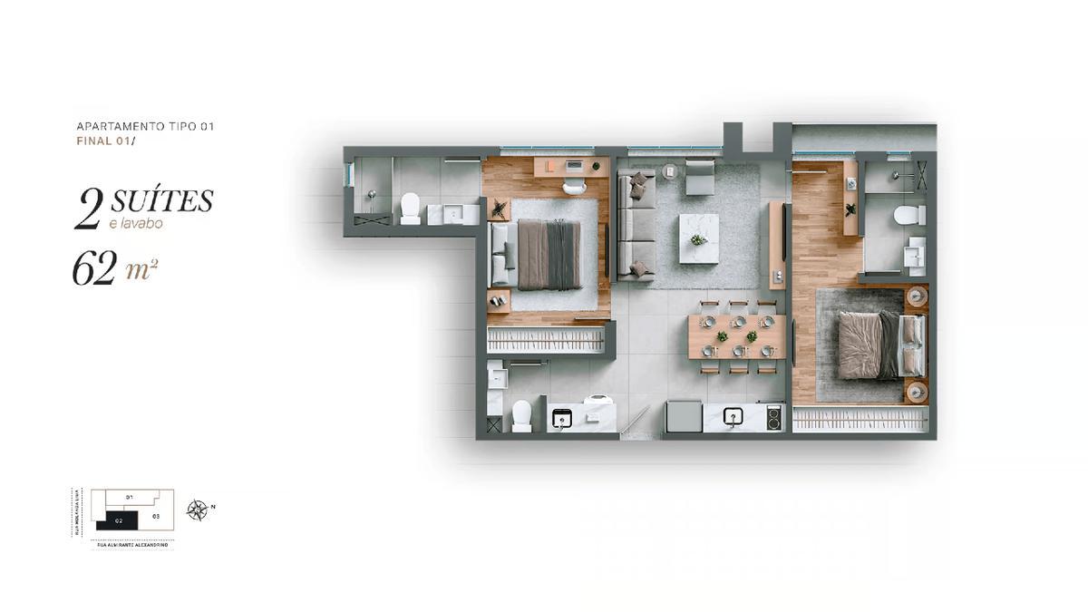 Apartamento, Gutierrez, 3 Quartos, 2 Vagas, 1 Suíte