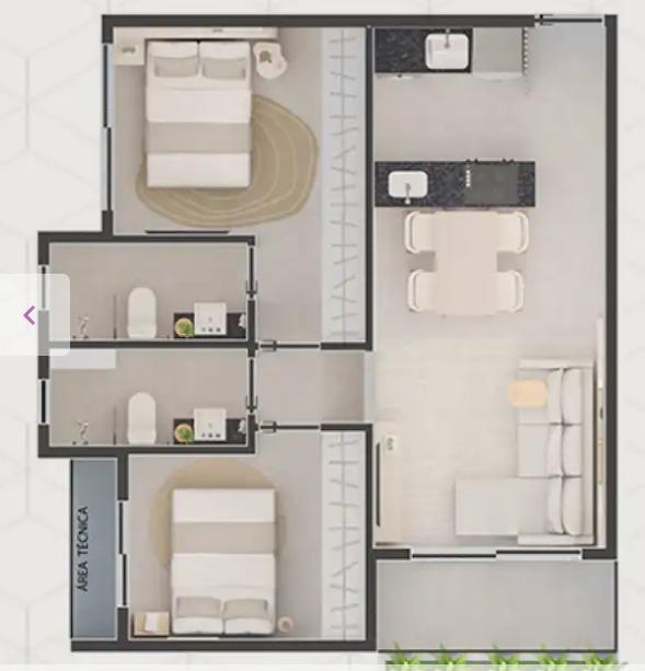 Apartamento, Buritis, 2 Quartos, 2 Vagas, 1 Suíte