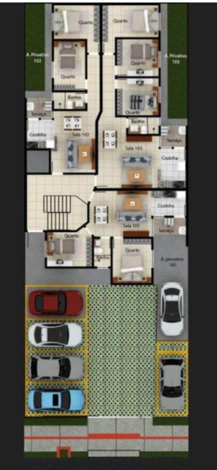 Cobertura, Xangri-lá, 2 Quartos, 1 Vaga, 0 Suíte