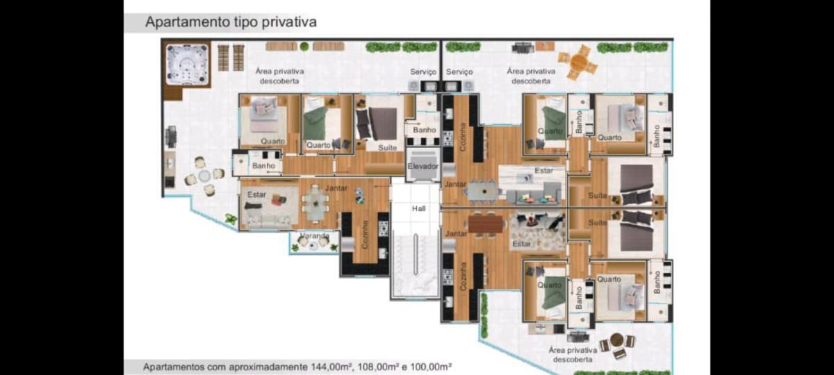 Apartamento, Diamante, 3 Quartos, 2 Vagas, 1 Suíte