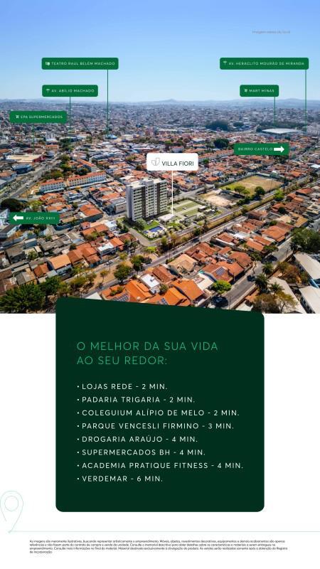 Apartamento, Alípio de Melo, 2 Quartos, 1 Vaga