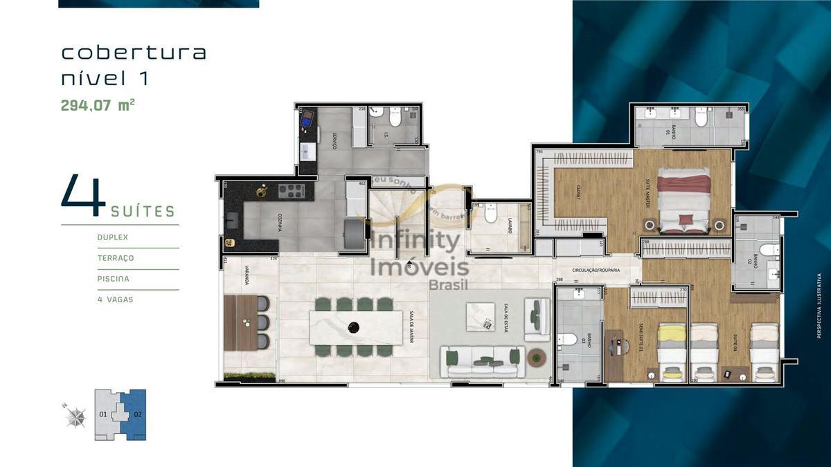 Apartamento, Gutierrez, 4 Quartos
