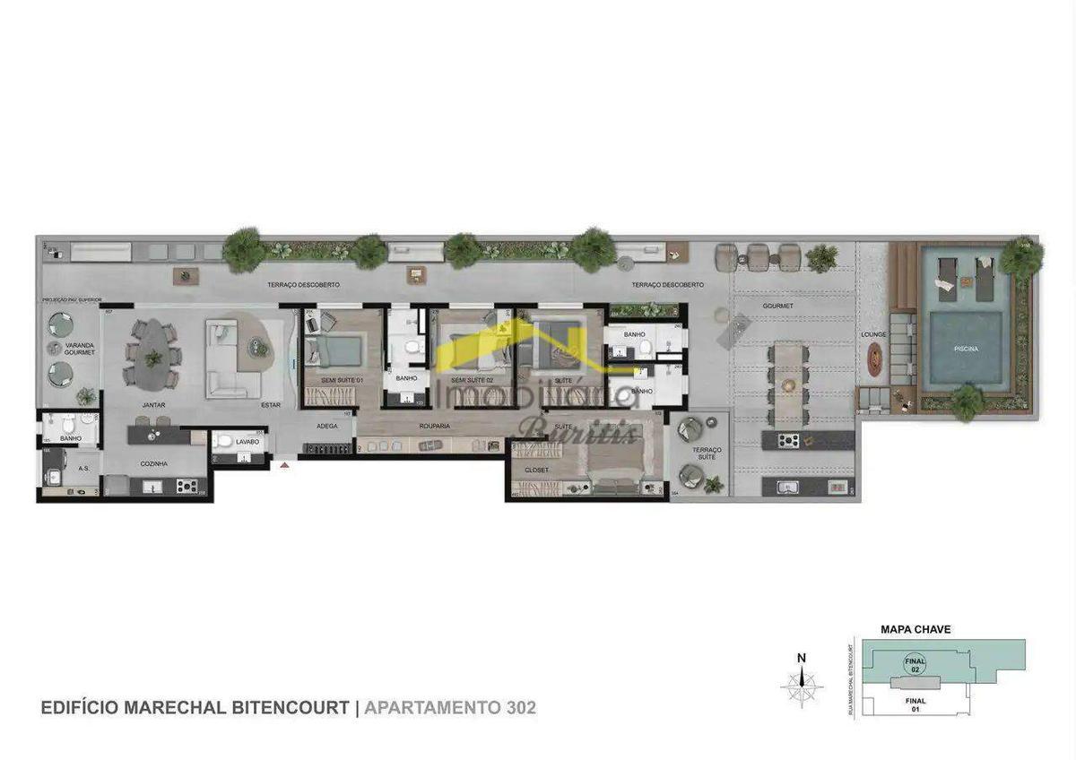 Apartamento, Gutierrez, 4 Quartos, 3 Vagas, 2 Suítes
