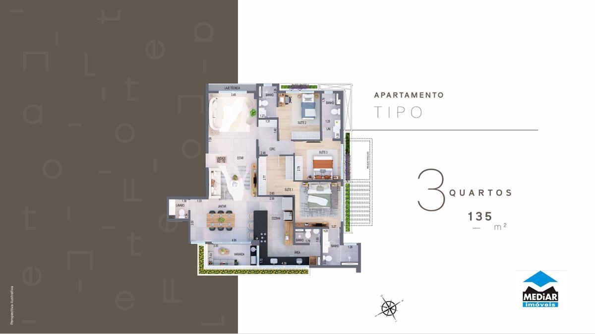 Apartamento, Gutierrez, 4 Quartos, 3 Vagas, 2 Suítes