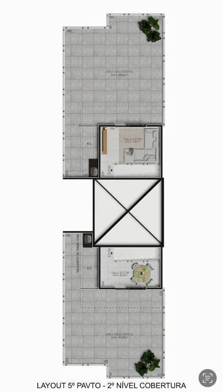 Cobertura, Milionários, 2 Quartos, 2 Vagas, 1 Suíte