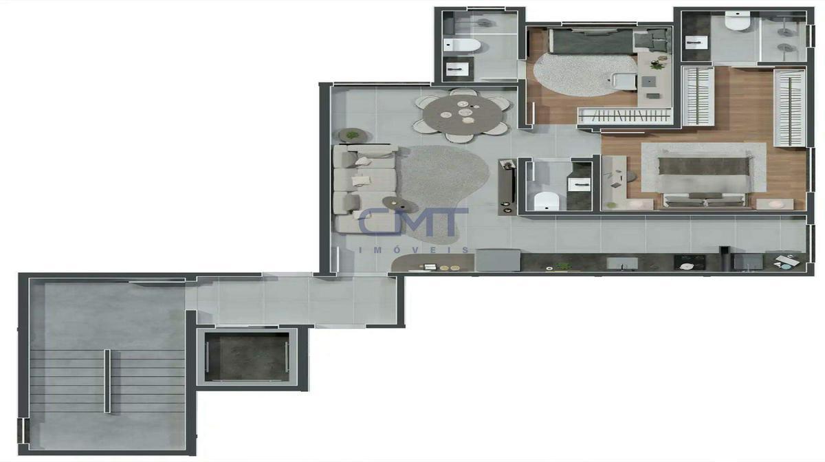 Cobertura, Santo Antônio, 2 Quartos, 2 Vagas, 2 Suítes