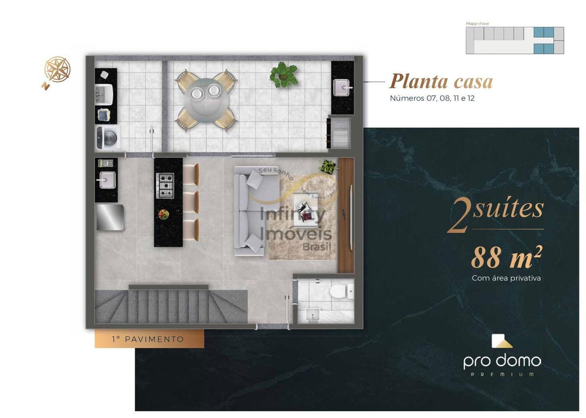 Casa em Condomínio, Buritis, 2 Quartos