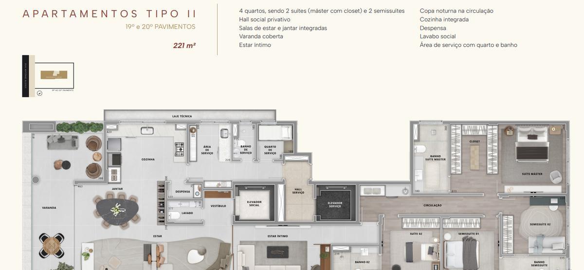 Apartamento, Lourdes, 4 Quartos, 3 Vagas, 3 Suítes