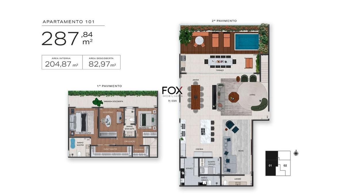Apartamento, Santa Lúcia, 3 Quartos, 4 Vagas, 2 Suítes