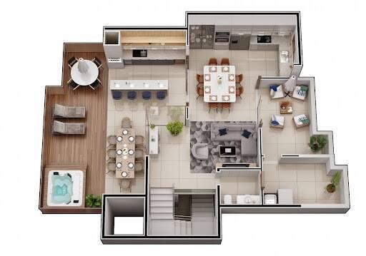 Apartamento, Iguaçu, 3 Quartos, 1 Vaga, 1 Suíte