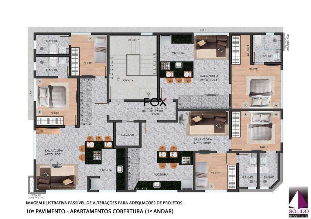 Apartamento, Lourdes, 2 Quartos, 1 Vaga, 2 Suítes