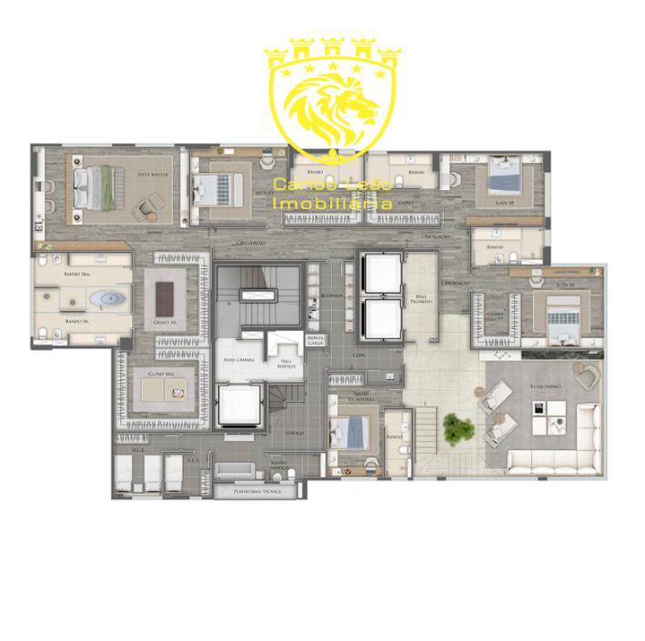 Apartamento, Vila da Serra, 4 Quartos, 5 Vagas