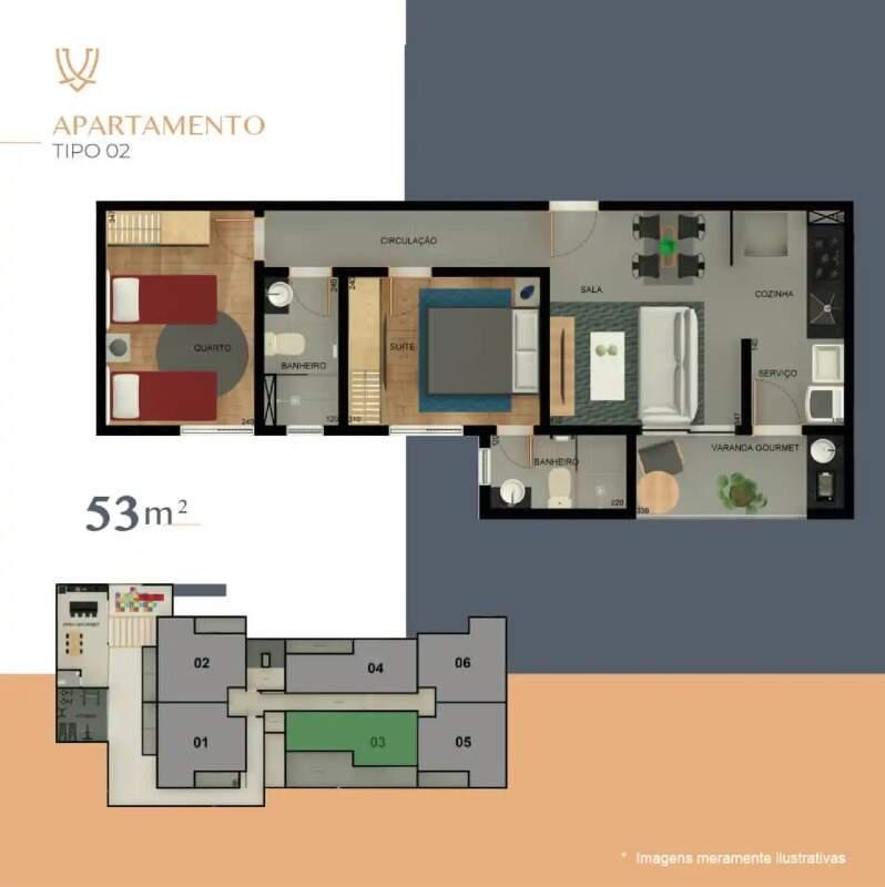 Cobertura, Castelo, 2 Quartos, 2 Vagas, 1 Suíte