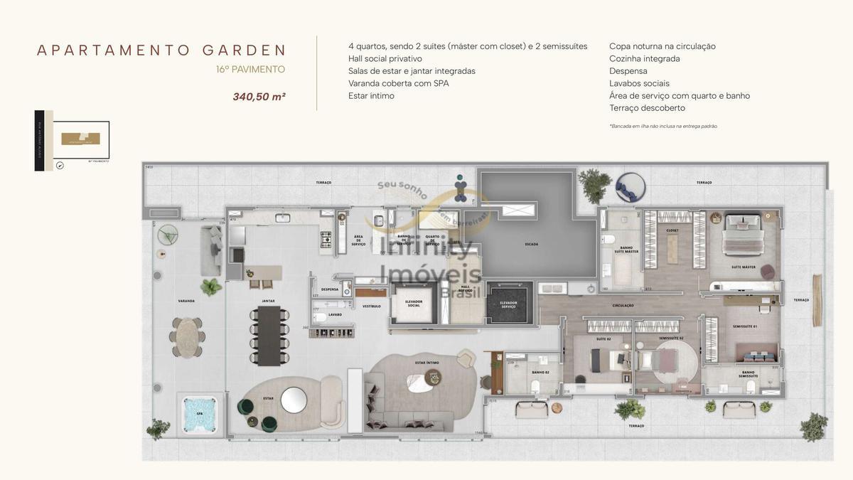 Apartamento, Lourdes, 4 Quartos