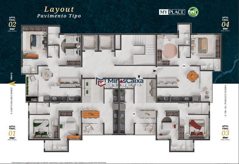 Cobertura, Morada do Acampamento, 2 Quartos, 2 Vagas, 2 Suítes