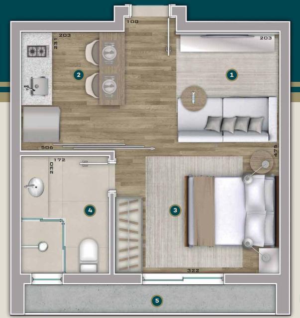 Apart Hotel, Estoril, 1 Quarto, 2 Vagas, 1 Suíte