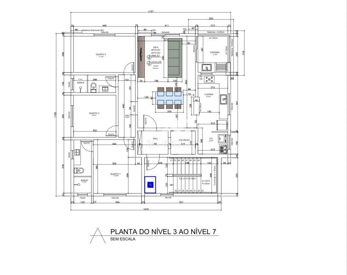 Cobertura, Barreiro, 3 Quartos, 3 Vagas, 1 Suíte