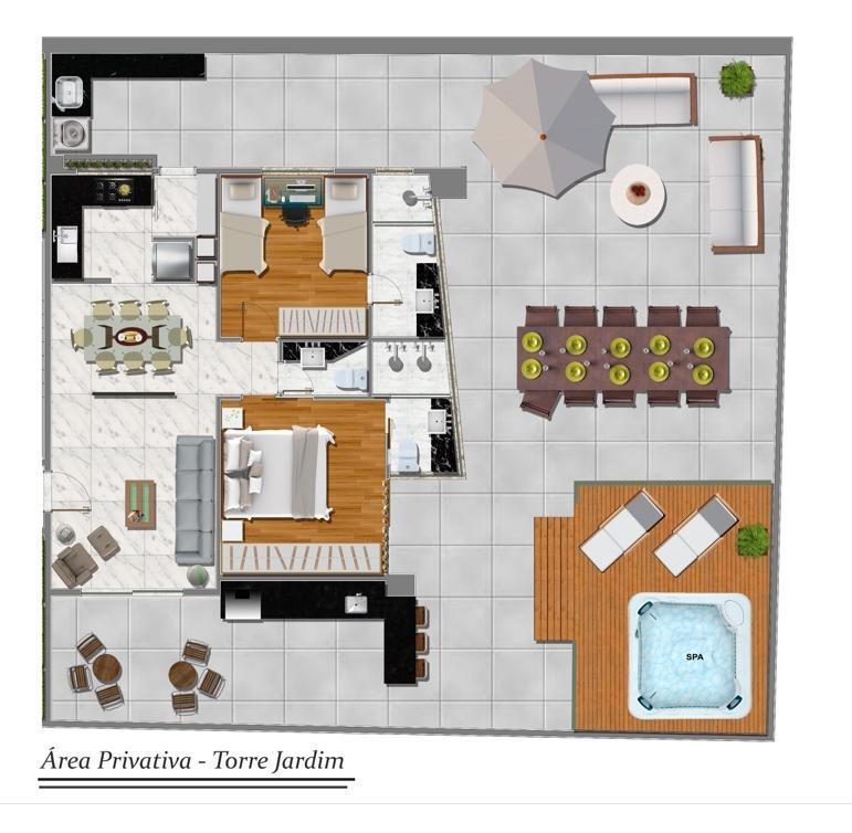 Apartamento, São Pedro, 2 Quartos, 3 Vagas, 2 Suítes