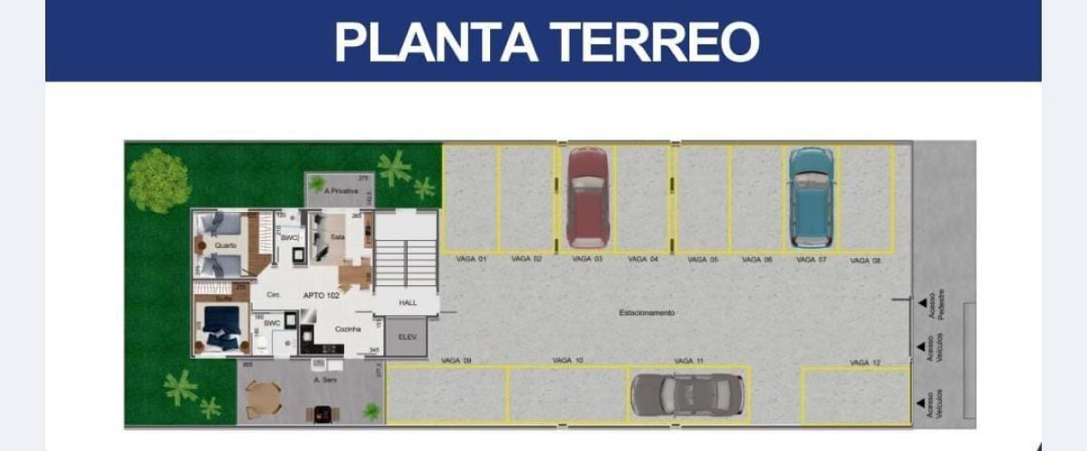 Apartamento, Miramar (barreiro), 3 Quartos, 0 Vaga, 1 Suíte