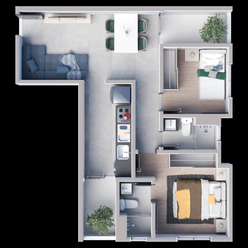 Apartamento, Ipiranga, 1 Quarto, 0 Vaga