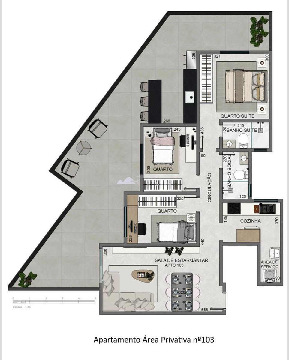 Apartamento, Santa Amélia, 3 Quartos, 2 Vagas, 1 Suíte