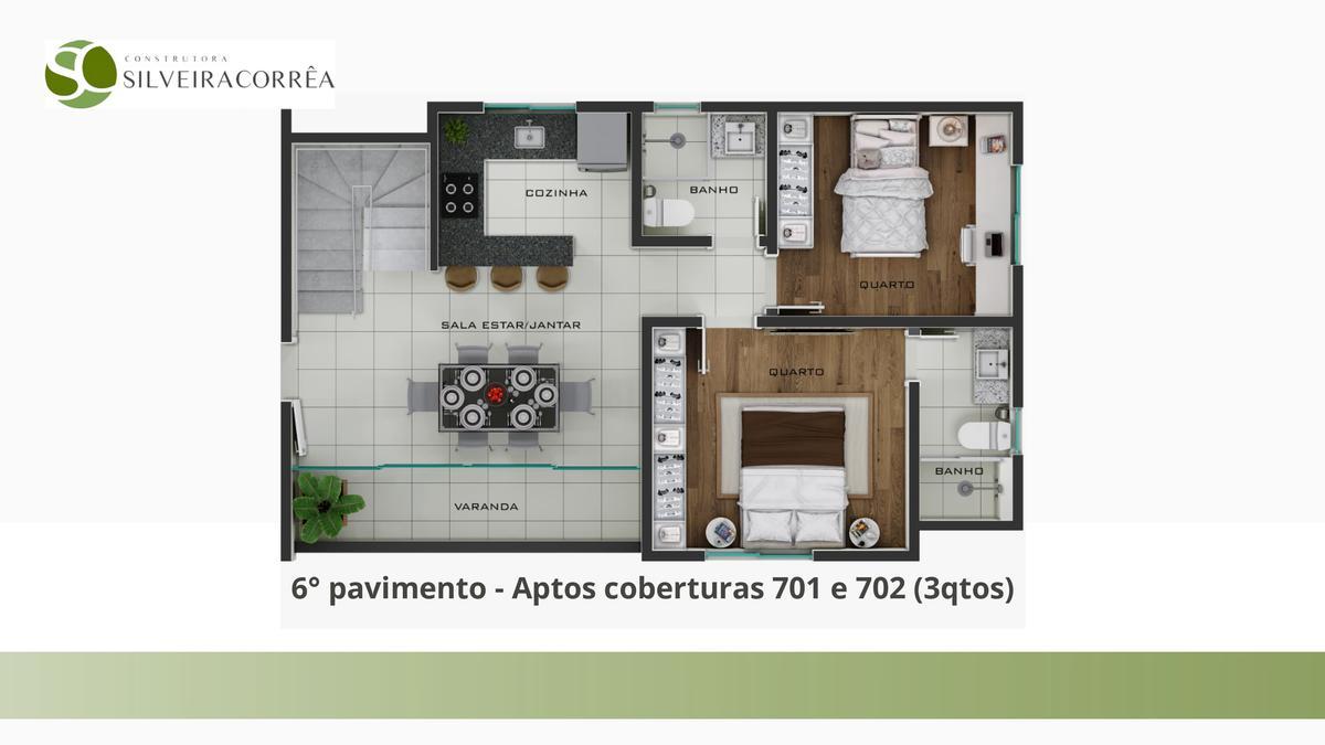Apartamento, Ana Lúcia, 2 Quartos, 1 Vaga, 1 Suíte
