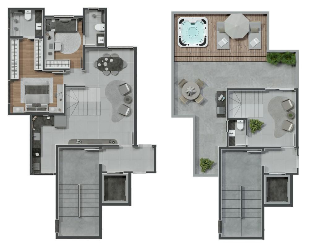 Cobertura, Santo Antônio, 2 Quartos, 2 Vagas, 2 Suítes