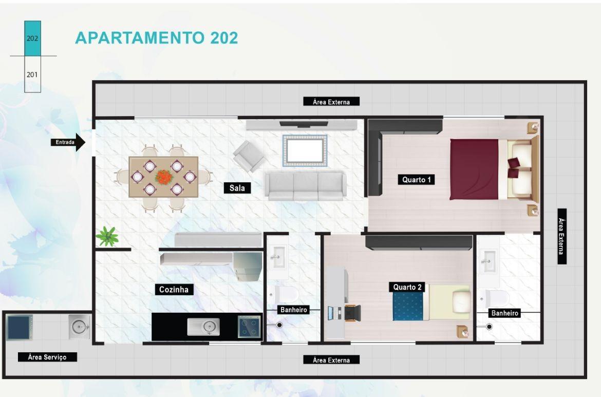Apartamento, Alto Barroca, 3 Quartos, 2 Vagas, 1 Suíte