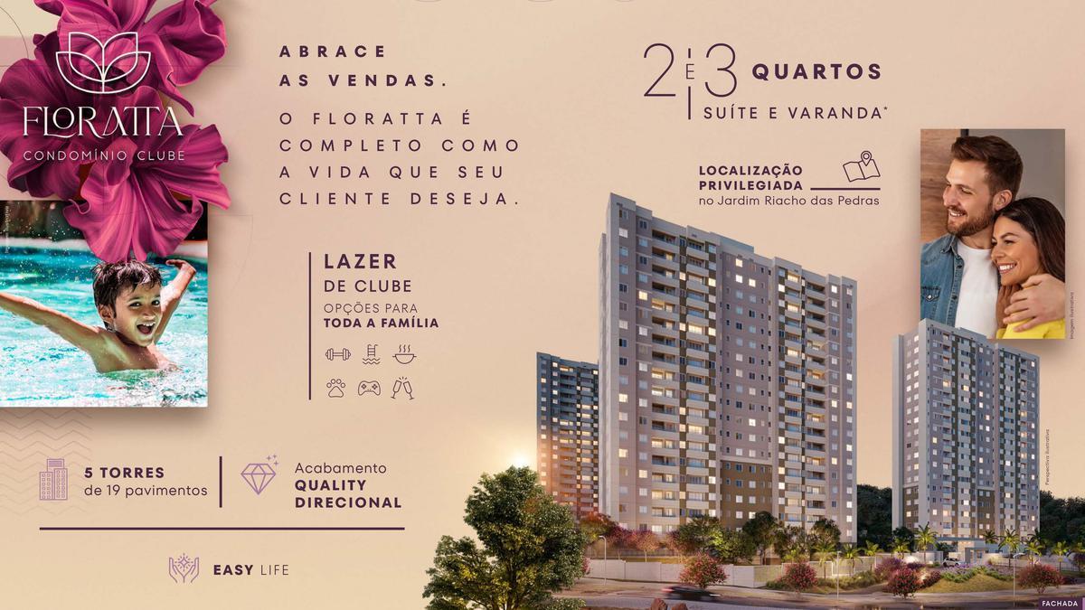 Apartamento, Jardim Riacho das Pedras, 2 Quartos, 1 Vaga