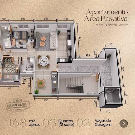 Apartamento, Imbaúbas, 3 Quartos, 1 Vaga, 1 Suíte