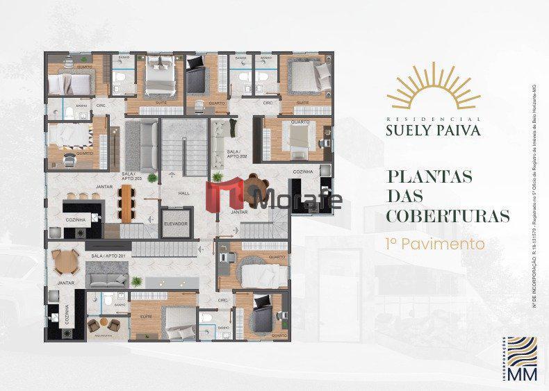 Apartamento, Vila Clóris, 3 Quartos, 2 Vagas