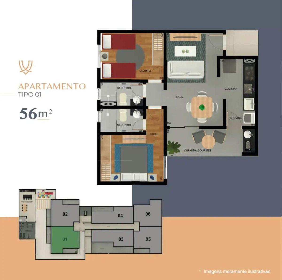 Apartamento, Castelo, 2 Quartos, 1 Vaga, 1 Suíte