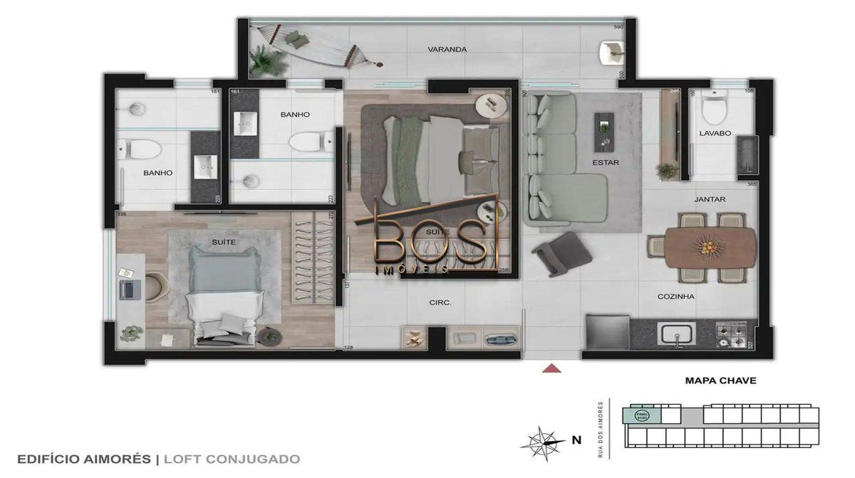 Apartamento, Boa Viagem, 1 Quarto, 0 Vaga, 1 Suíte