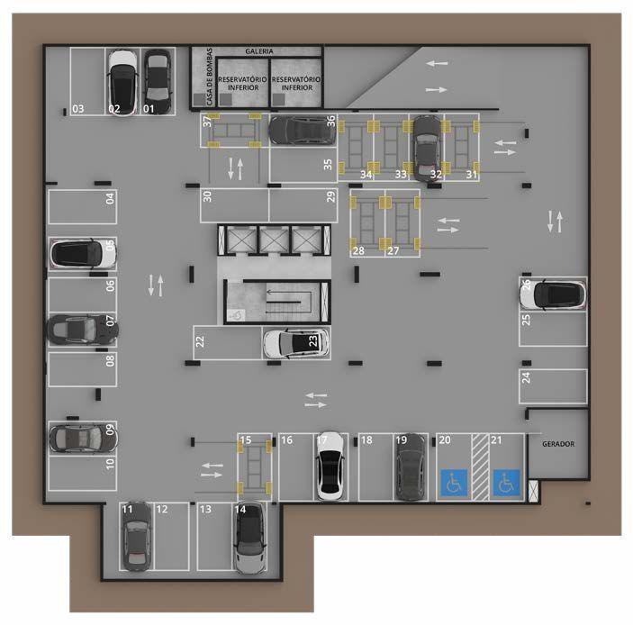 Apartamento, Funcionários, 2 Quartos, 2 Vagas, 2 Suítes