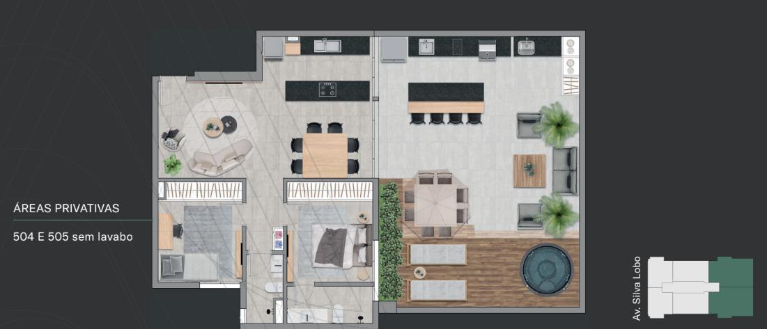 Apartamento, Nova Granada, 2 Quartos, 1 Vaga, 1 Suíte