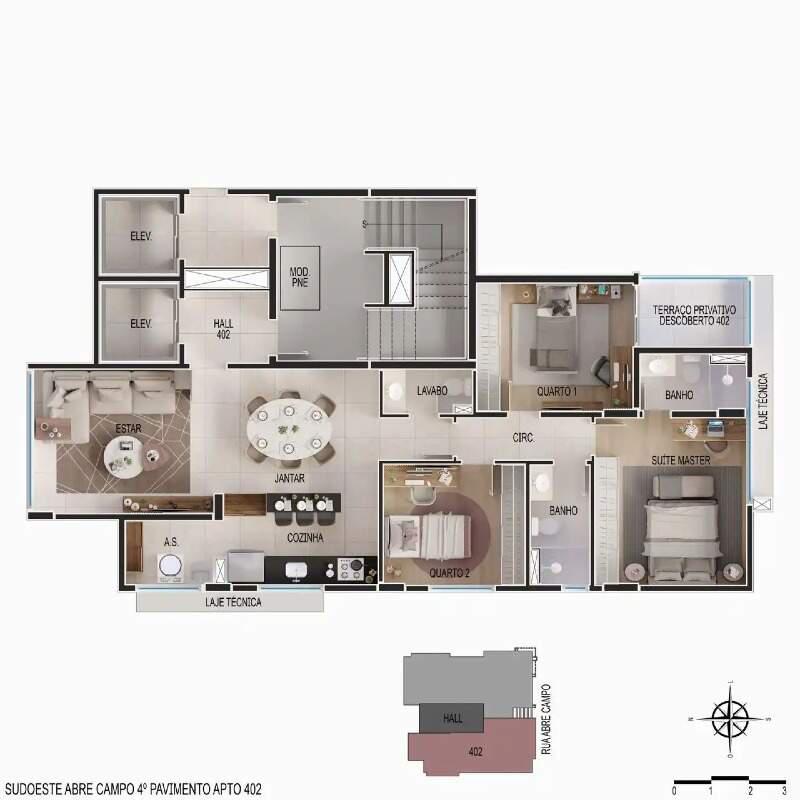 Apartamento, Santo Antônio, 3 Quartos, 2 Vagas, 1 Suíte