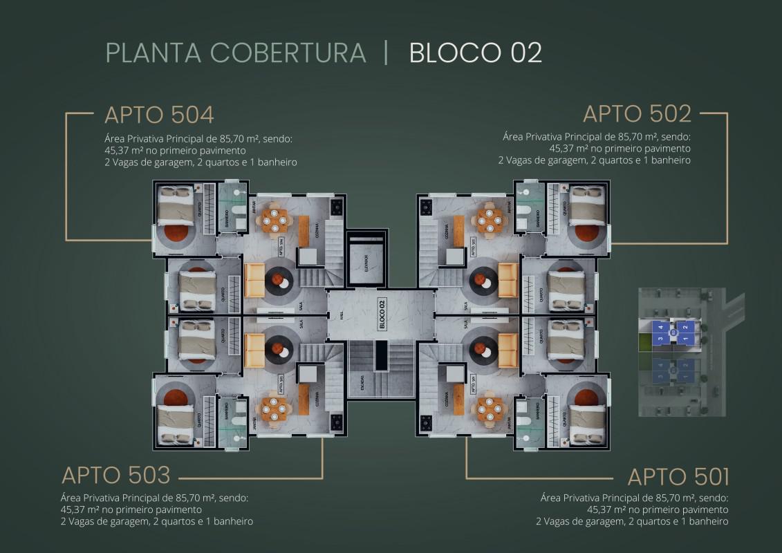 Apartamento, Minaslândia (p Maio), 2 Quartos, 1 Vaga