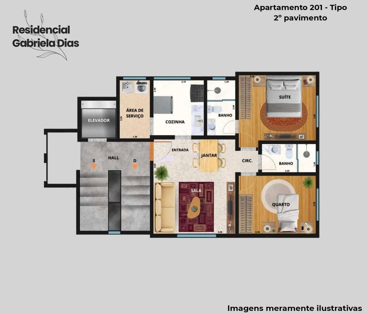 Apartamento, Santa Mônica, 2 Quartos, 1 Vaga, 1 Suíte