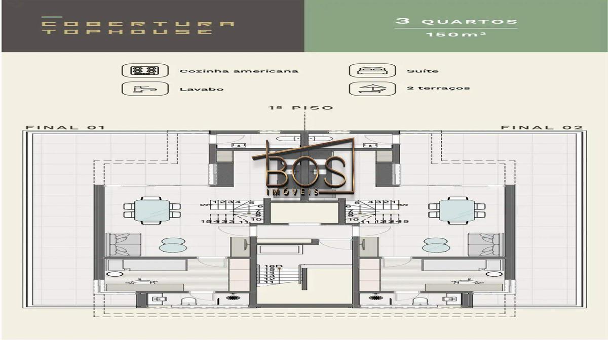 Apartamento, Carmo, 3 Quartos, 2 Vagas