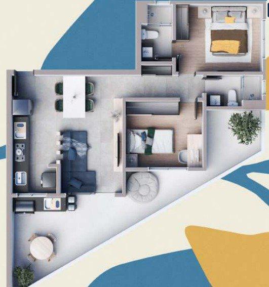 Apartamento, São Luiz (pampulha), 2 Quartos, 1 Vaga, 1 Suíte